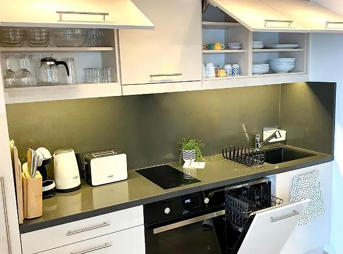 Atrium Mit Panoramaterrasse Und Tiefgarage アパート ヘーヴィーズ