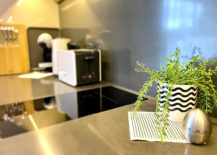 アパート Atrium Mit Panoramaterrasse Und Tiefgarage ヘーヴィーズ